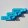 Whinfell 4 person blue toothbrush head holder