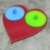 Red couples heart shaped toothbrush holders with extra colours