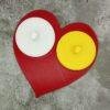 Red couples heart shaped toothbrush holders with extra colours