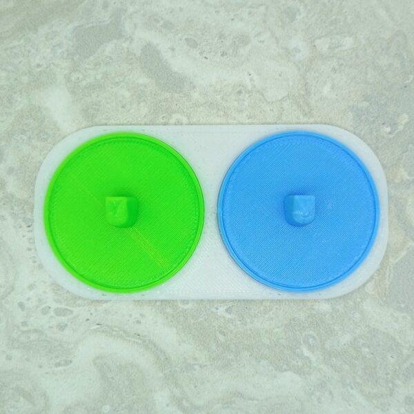 Toothbrush holder multi-coloured for oral-b electric toothbrushes 2 person