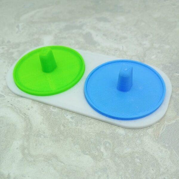 Toothbrush holder multi-coloured for oral-b electric toothbrushes 2 person