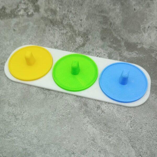 Toothbrush holder multi-coloured for oral-b electric toothbrushes 3 person