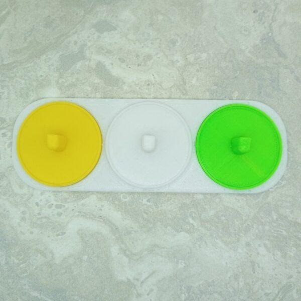 Toothbrush holder multi-coloured for oral-b electric toothbrushes 3 person