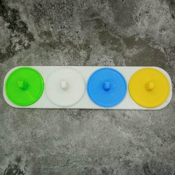 Toothbrush holder multi-coloured for oral-b electric toothbrushes 4 person